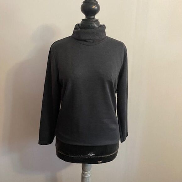 Donnkenny Gray turtleneck, size L (material and size tag missing) - Picture 1 of 3